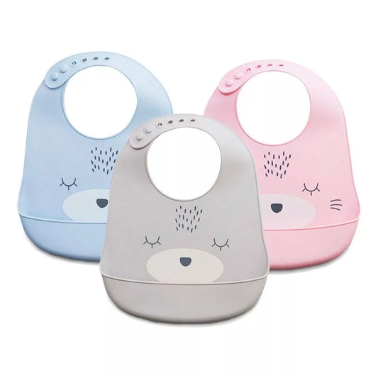 Babador de silicone para bebê