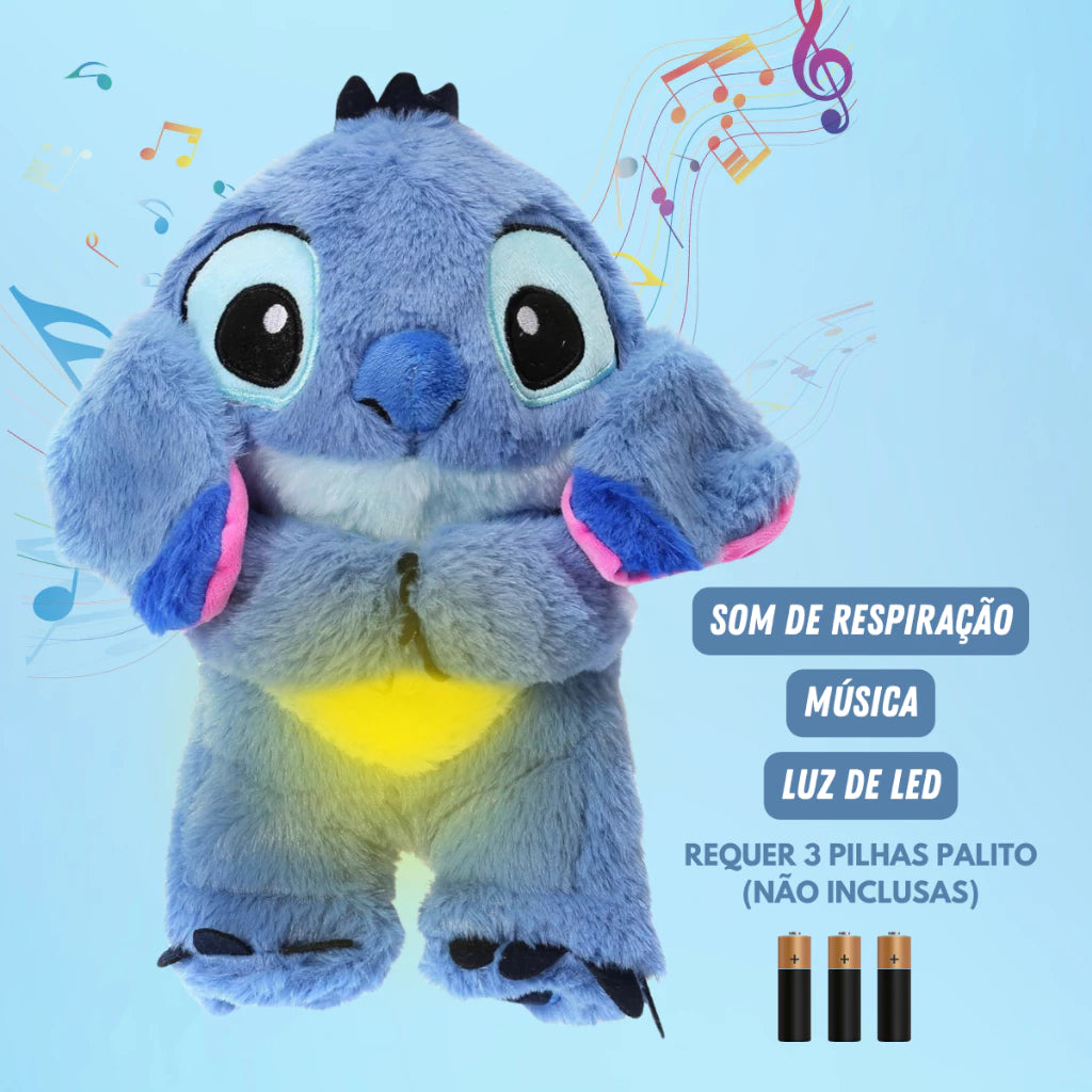 Pelúcia Stitch que Respira – Anti-Ansiedade, Luz Calmante e Conforto Emocional
