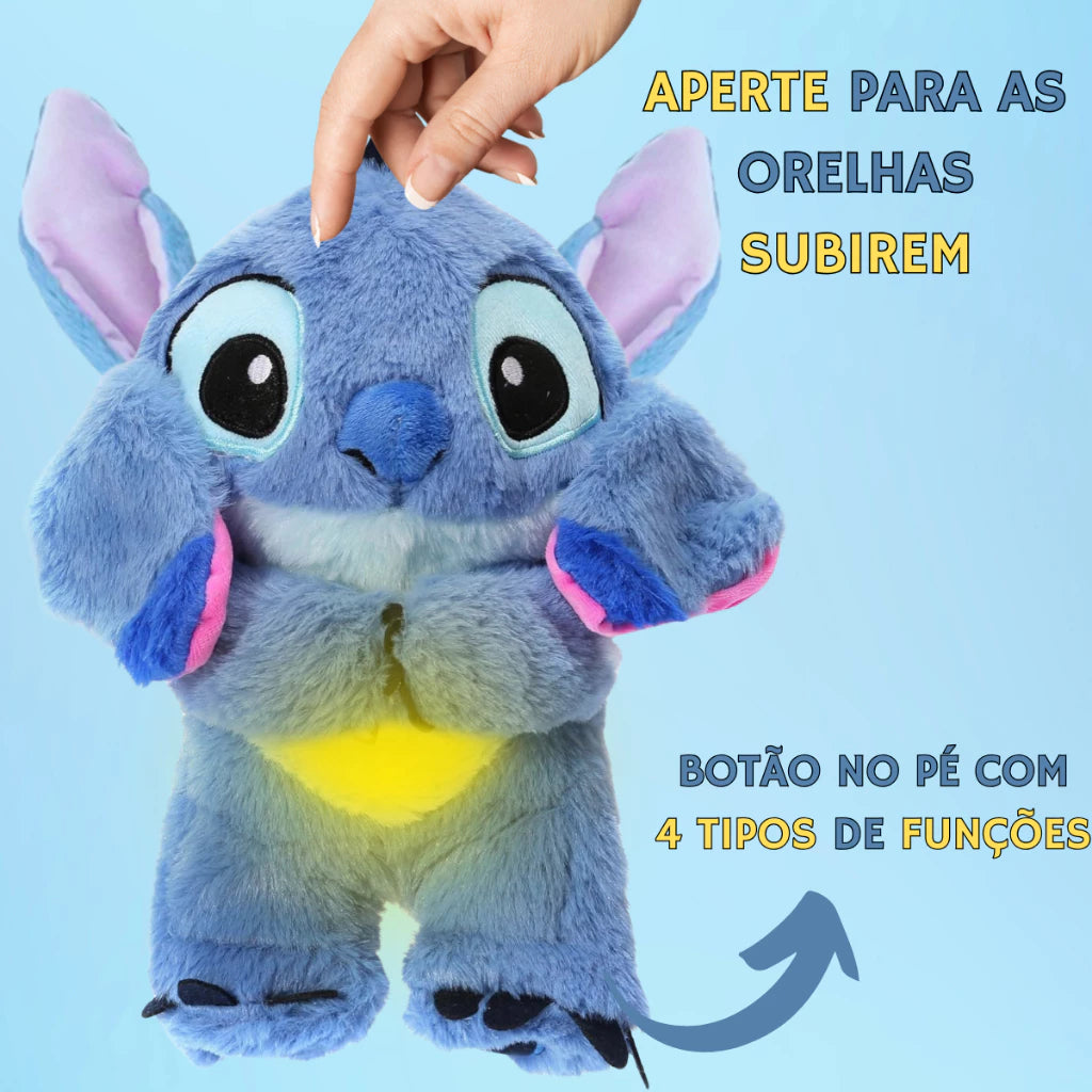 Pelúcia Stitch que Respira – Anti-Ansiedade, Luz Calmante e Conforto Emocional