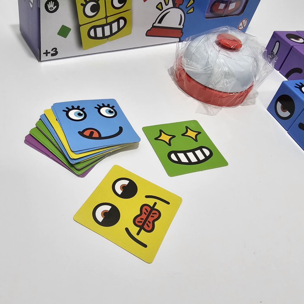 Cubo das Emoções  Desafio Educativo Jogo de Cartas e Quebra Cabeça