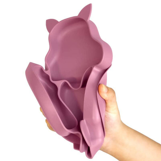 Kit 7 Pcs, Prato Formato Esquilo Com Ventosa, Babador, Conjunto Alimentação Para Bebê