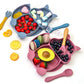 Kit 7 Pcs, Prato Formato Esquilo Com Ventosa, Babador, Conjunto Alimentação Para Bebê