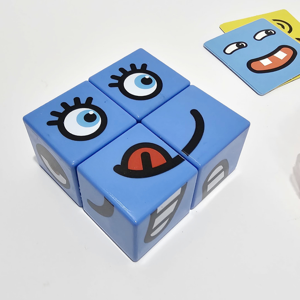 Cubo das Emoções  Desafio Educativo Jogo de Cartas e Quebra Cabeça