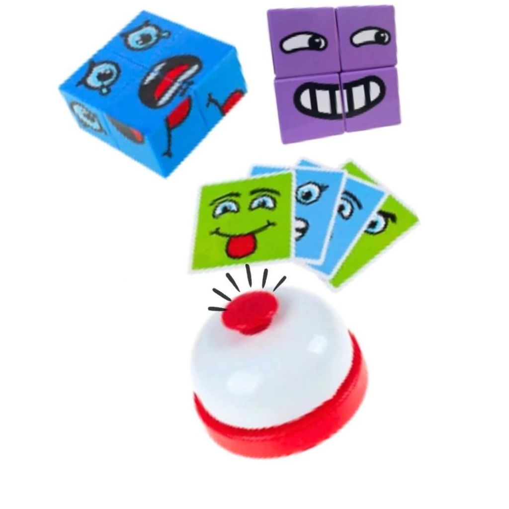 Cubo das Emoções  Desafio Educativo Jogo de Cartas e Quebra Cabeça